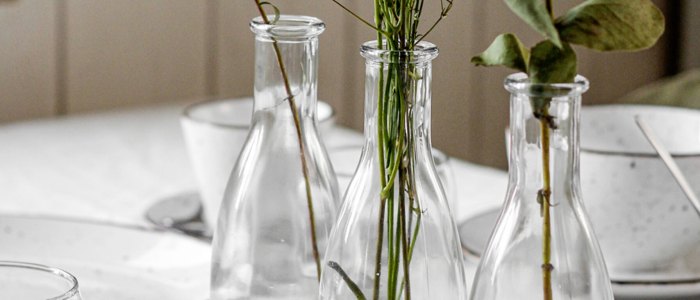 Tischdecken und Deko