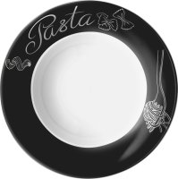 Pastateller "Black-Silver" Ø 27 cm, rund