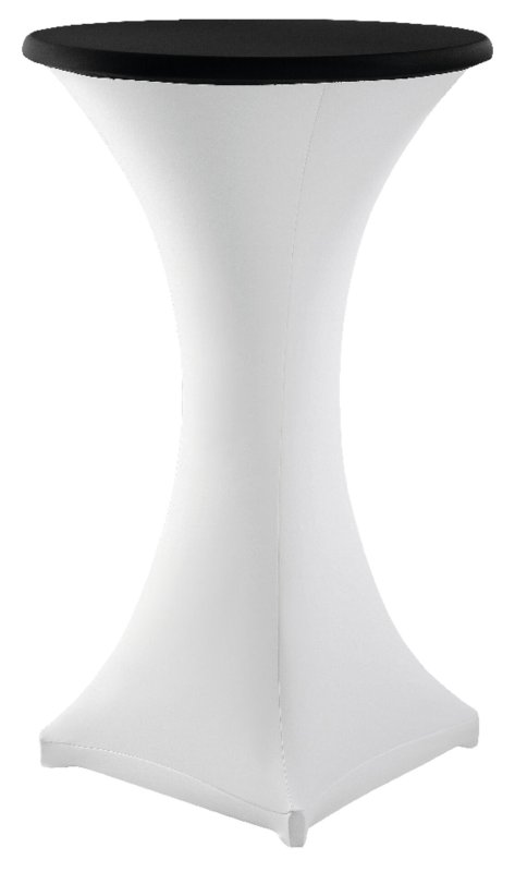 Tischplattenbezug Ø 70 cm schwarz (1)