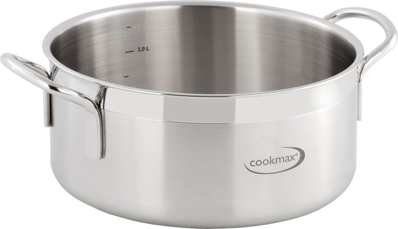 Bratentopf flach "Cookmax Gourmet" Ø 24 cm, H: 10,5 cm. Inhalt 4,7L (2)