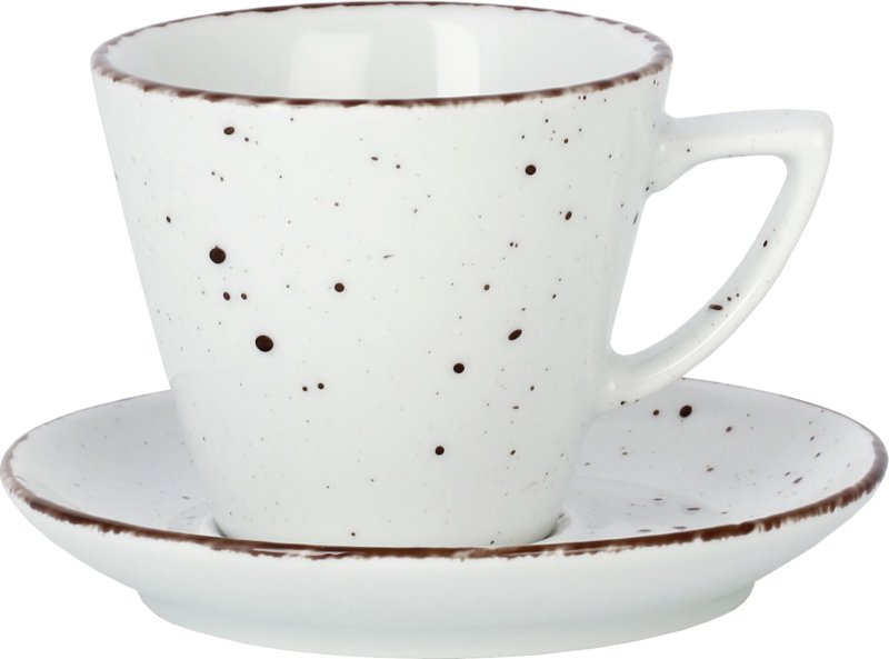 Porzellanserie "Granja" weiß Tasse obere Kaffee/Cappuccino (2)