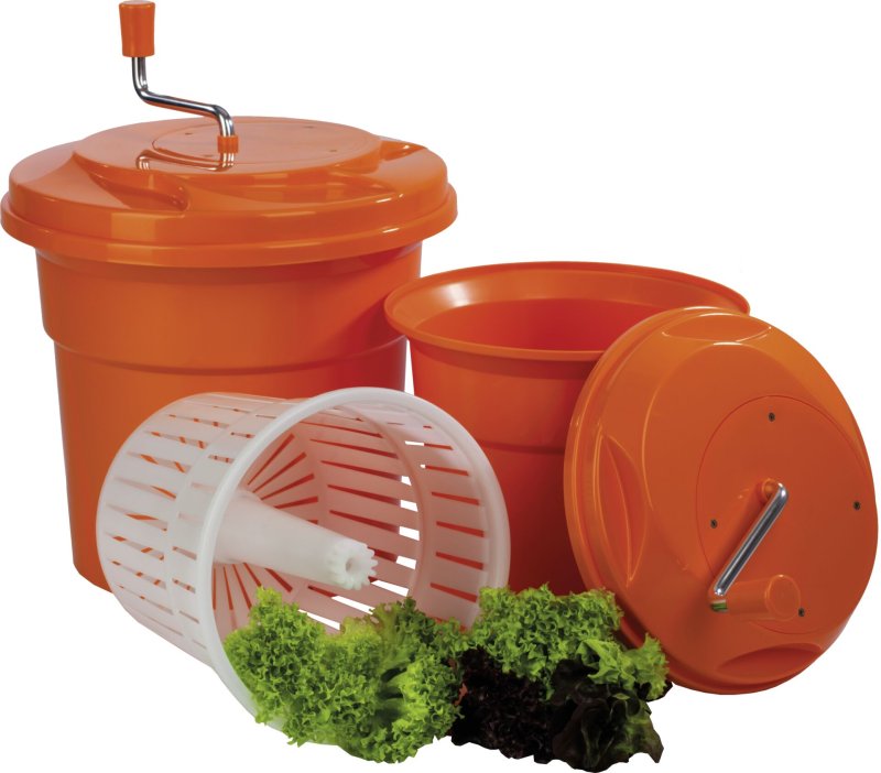 Salatschleuder manuell orange 25l (1)