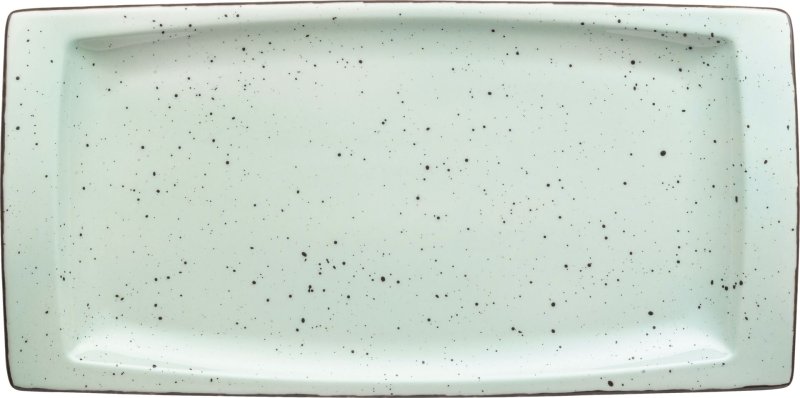 Porzellanserie "Granja" mint Platte flach eckig, 18 x 36 cm (1)
