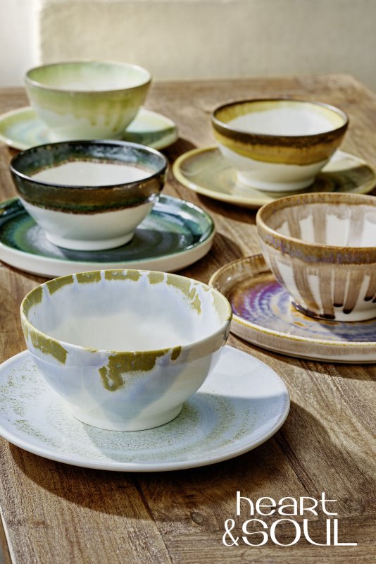 "Heart & Soul" Breeze Tasse obere Kaffee/Cappuccino (6)
