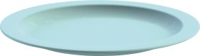 Teller flach "Colour" hellblau (2)