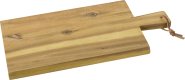 Holzbrett mit Griff und Lederband ()