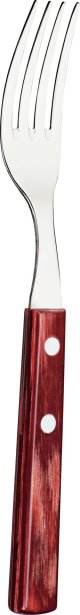 Steak-/Pizzabesteck "Churrasco" Gabel L: 20cm mahagoni ()