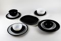 Hartglasgeschirr "Evolution" schwarz Schale Ø12 cm (7)