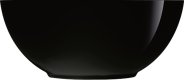 Hartglasgeschirr "Evolution" schwarz Schale Ø12 cm ()