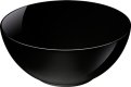 Hartglasgeschirr "Evolution" schwarz Schale Ø12 cm (2)
