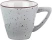 Porzellanserie "Granja" grau Tasse obere Kaffee Grande (1)