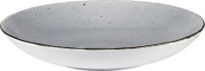 Porzellanserie "Granja" grau Teller tief Coup-Form, 26 cm (2)