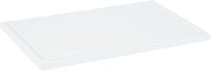 Schneidbrett mit Saftrille weiß 30x20x1,2cm ()