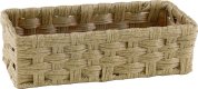 Korb rechteckig, beige, Polyrattan 27x12cm H:8cm ()