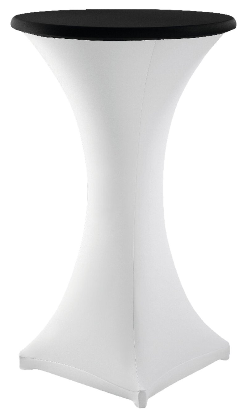 Tischplattenbezug Ø 80 cm weiß (2)
