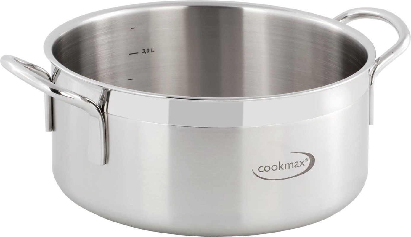 Bratentopf flach "Cookmax Gourmet" Ø 20 cm, H: 9 cm. Inhalt 2,8L (2)