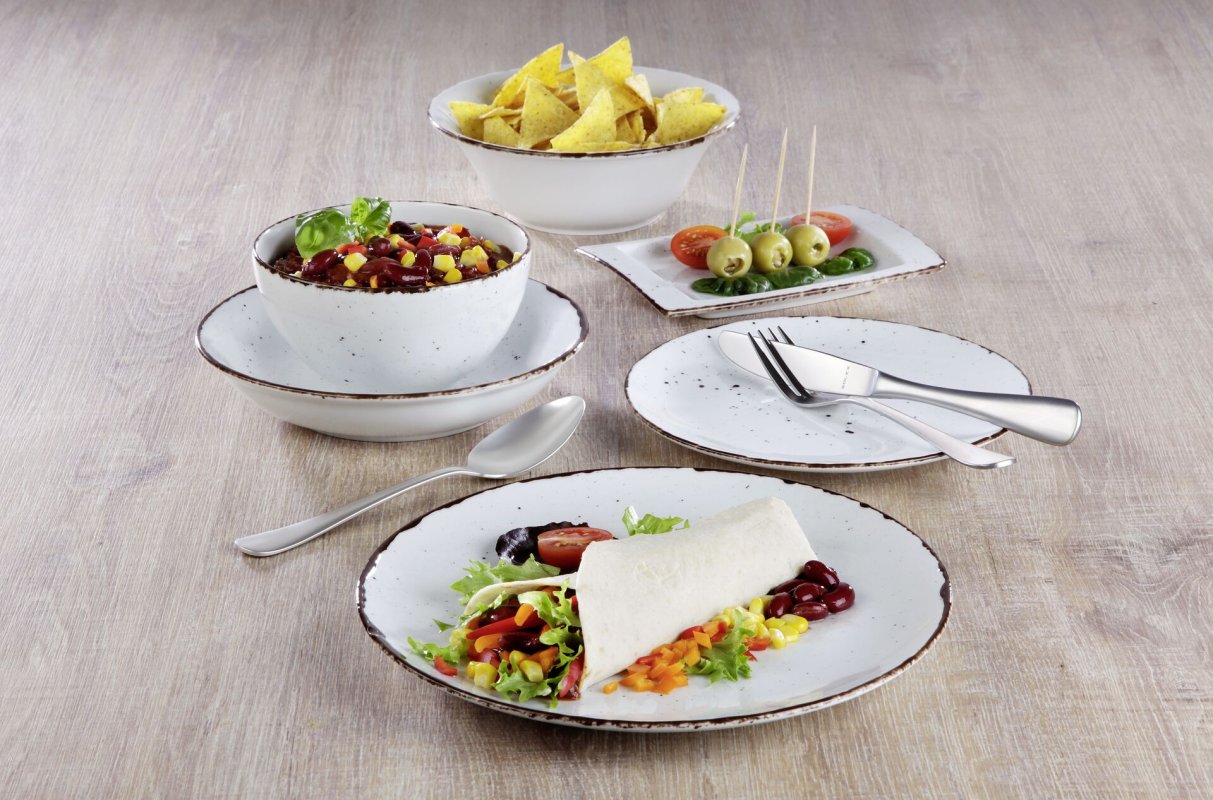 Porzellanserie "Granja" weiß Platte flach oval, 30,5x25,5 cm (2)