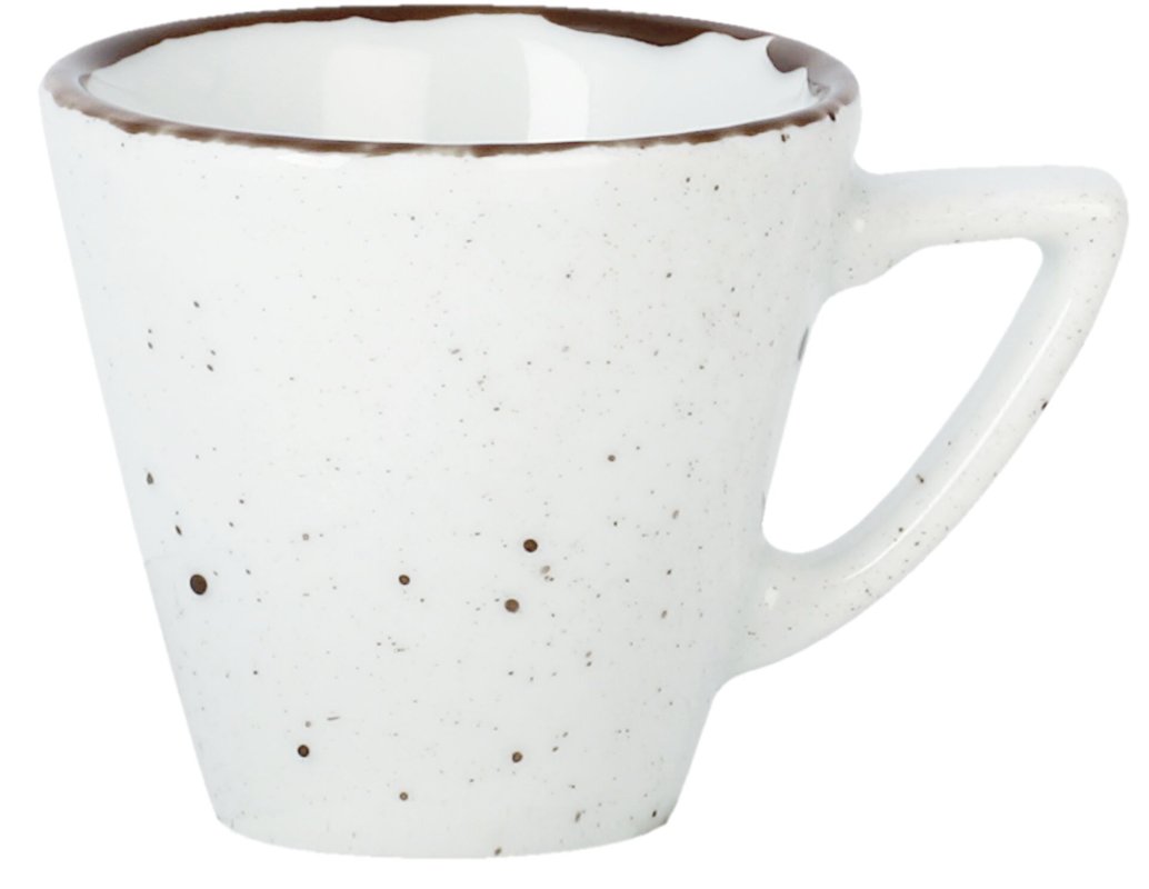 Porzellanserie "Granja" weiß Tasse obere Kaffee/Cappuccino (3)