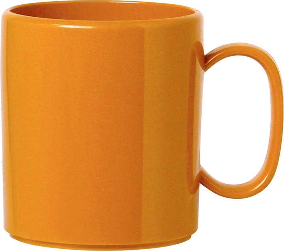 Becher "Colour" mit Henkel orange (1)