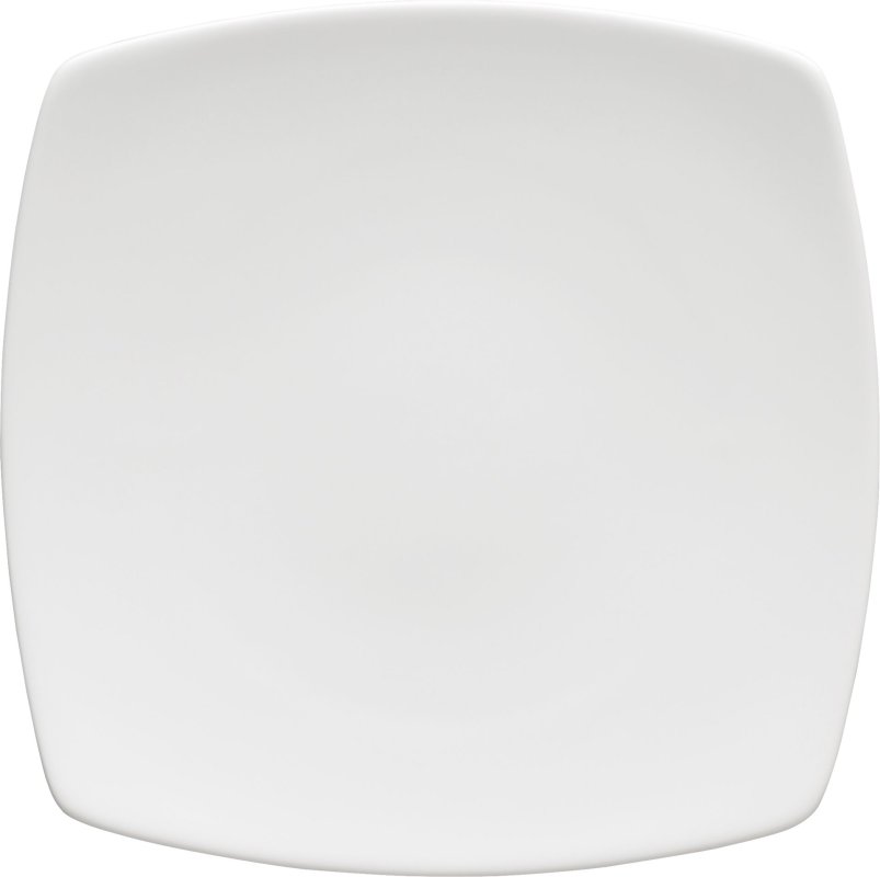 Porzellanserie "Fine Dining" Hartporzellan Teller flach, 20,5 x 20,5 cm (1)