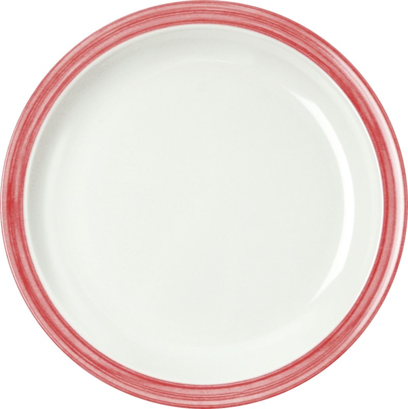 Teller flach "Colour" Ø23,5cm Melamin  cherry-rot (1)