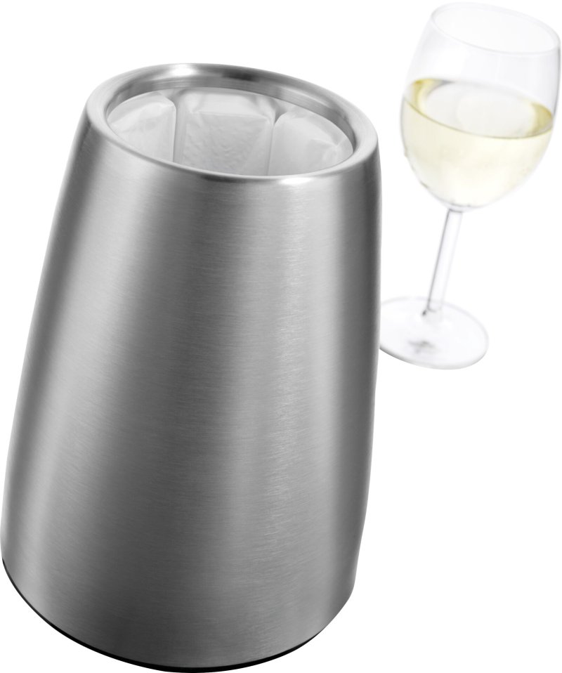 Sekt- und Weinkühler Edelstahl inkl. Kühlmanschette (2)