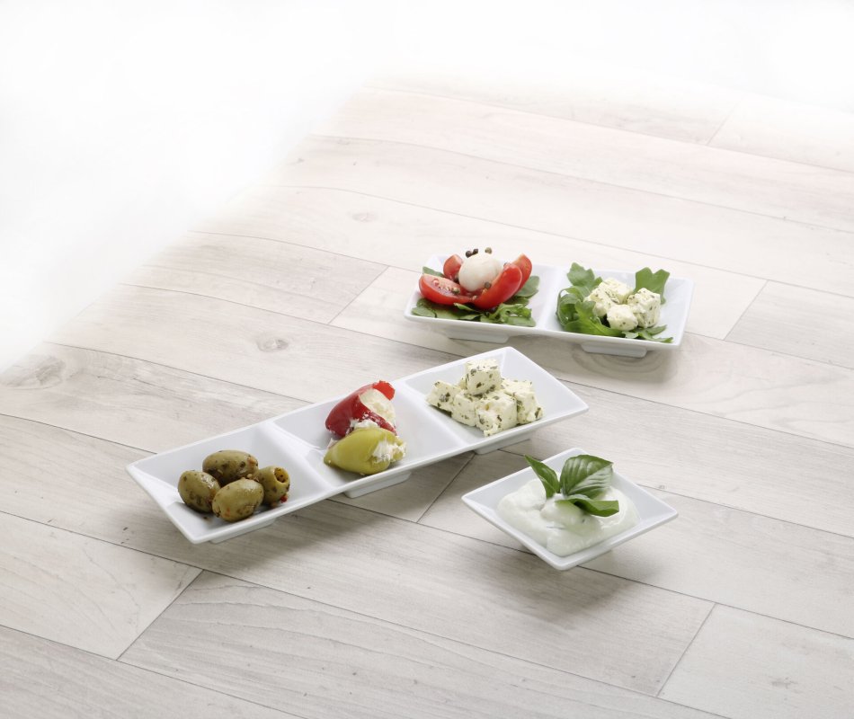 Schale Dip-Felder "Empire" 3 Felder 24x8cm (3)