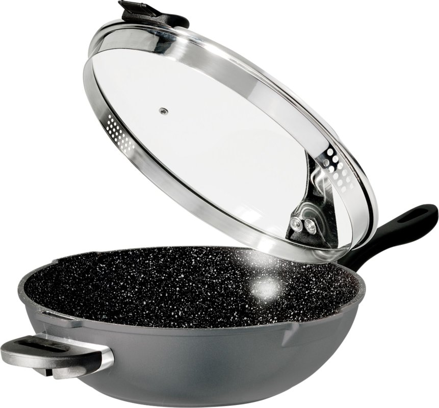 Wok mit Siebglasdeckel (1)