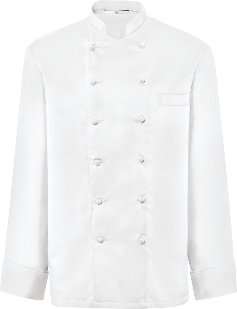 Kochjacke Herren, Brustleistentasche, langarm Größe S (1)
