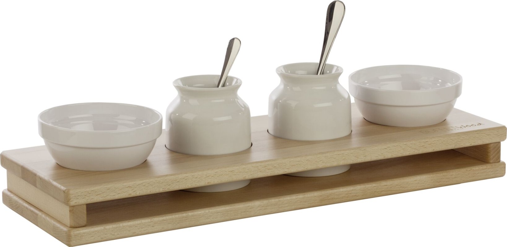 Display "Wood" 4 Aussparungen Ø 10cm (2)