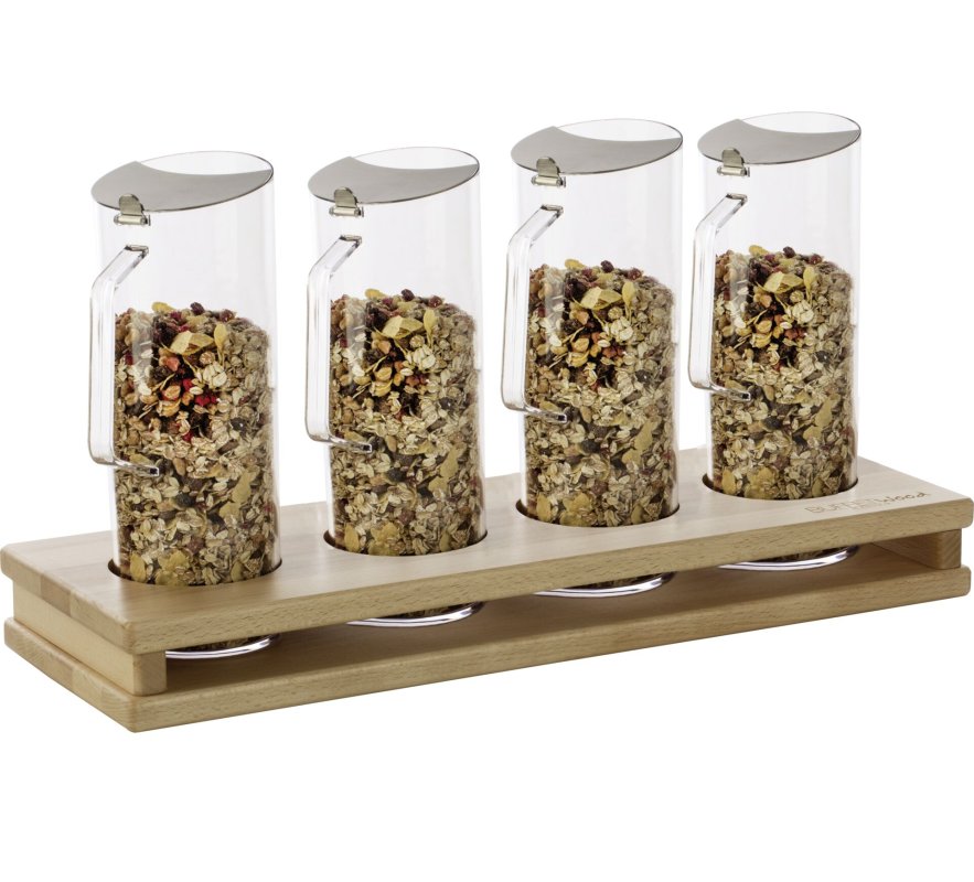 Display "Wood" 4 Aussparungen Ø 10cm (3)