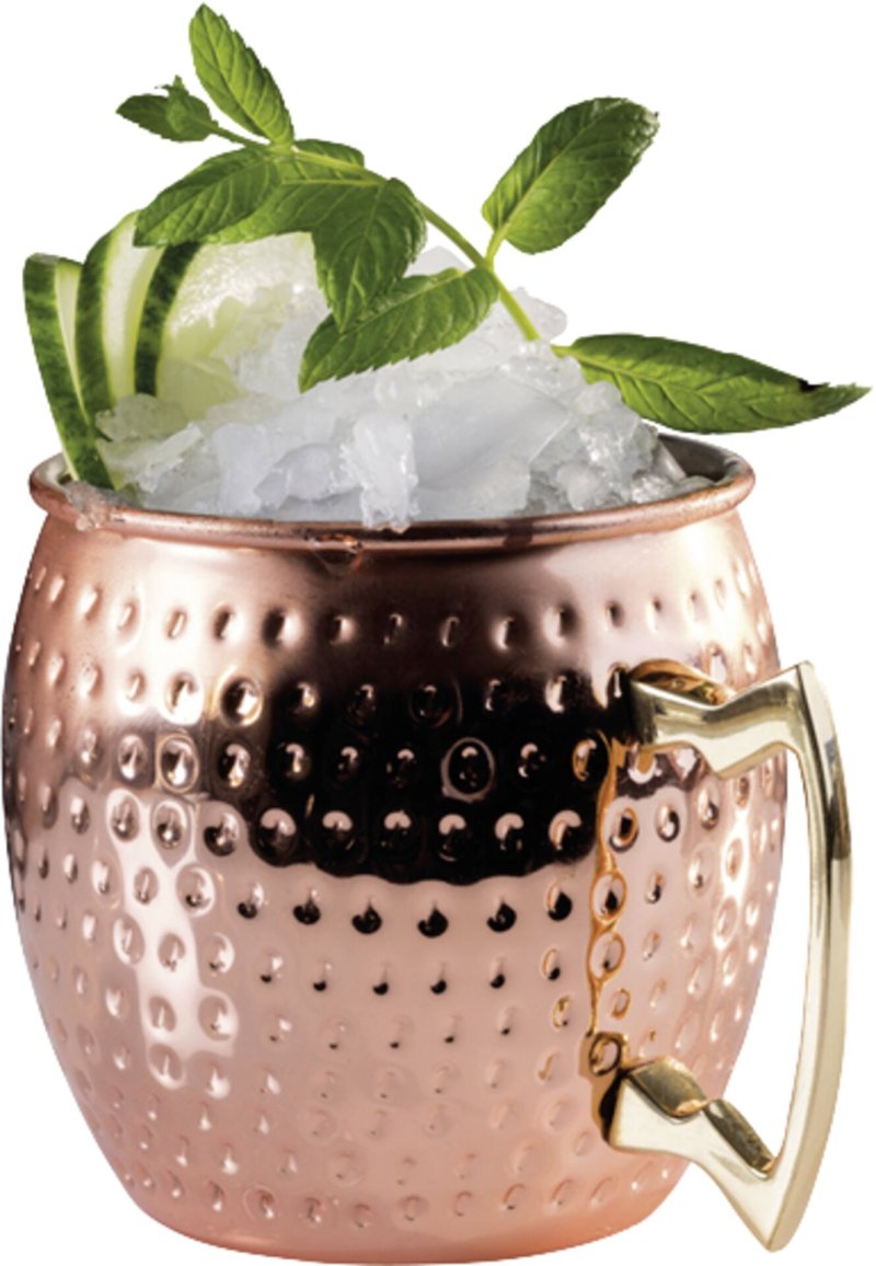 Becher "Moscow Mule" Kupferlook, glänzend, gehämmert, Ø 9,0 cm, H: 10,0 cm, 0,5 L (3)