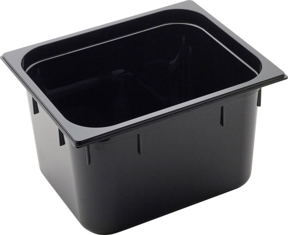 GN Behälter 1/2 Polycarbonat schwarz T: 200mm (1)
