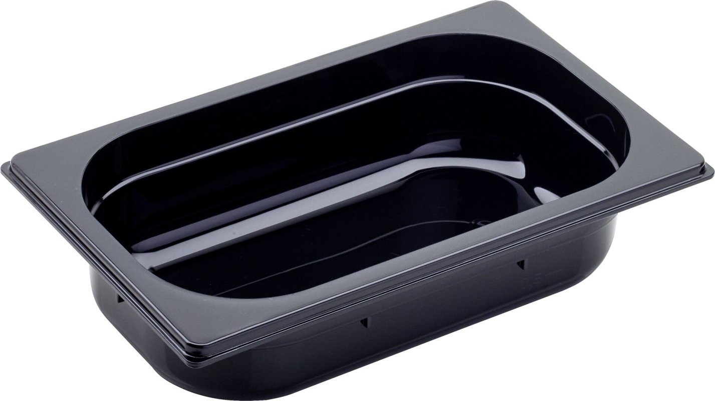 GN Behälter 1/4 Polycarbonat schwarz T: 65mm (1)