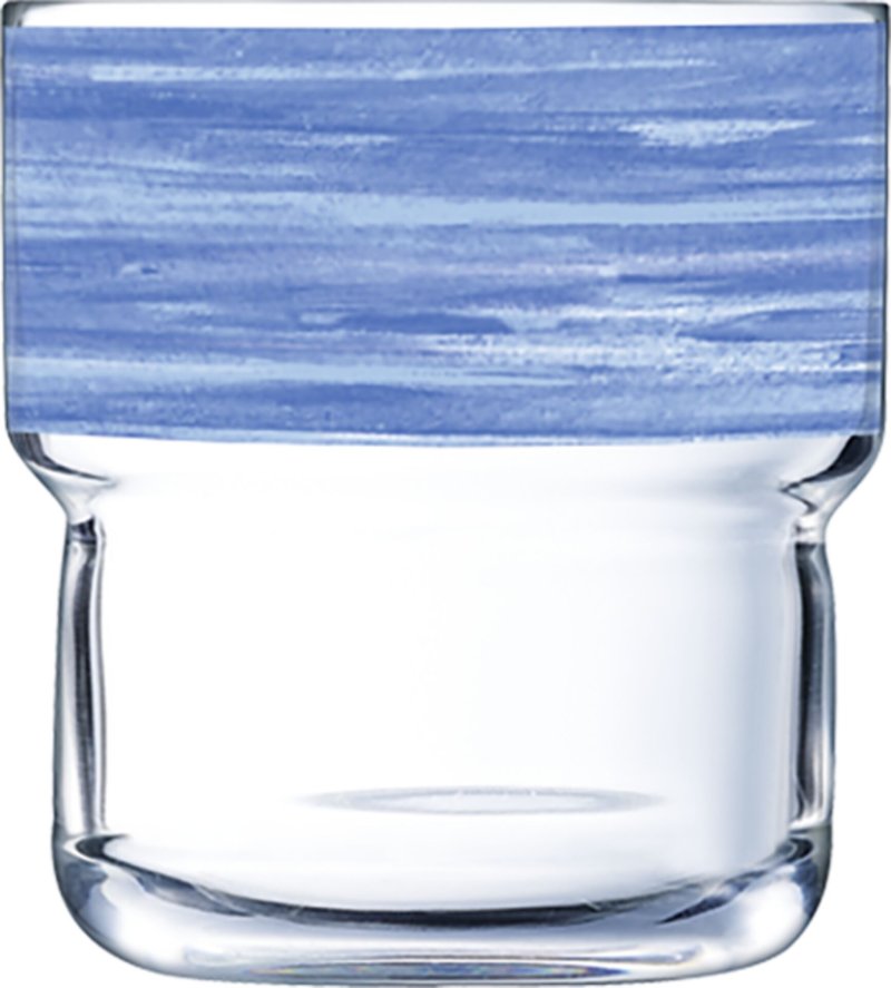 Glasserie "Brush" 220ml Blau 220ml (1)