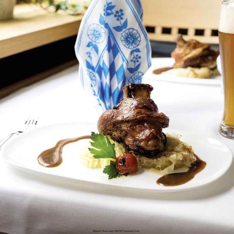 Hartglasgeschirr "Evolution" weiß Teller Coup flach Ø19 cm (2)