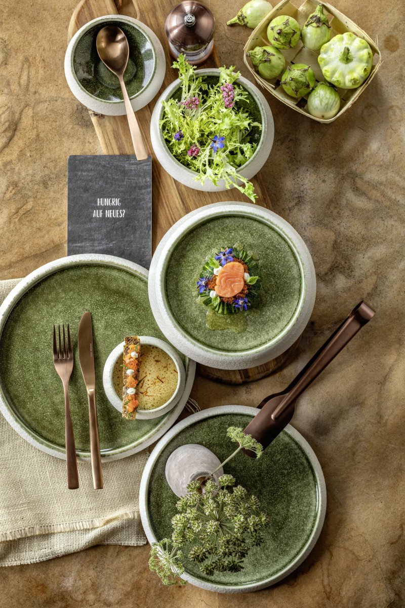 Porzellan Serie "Samoa" grün Schale Ø 13cm (3)