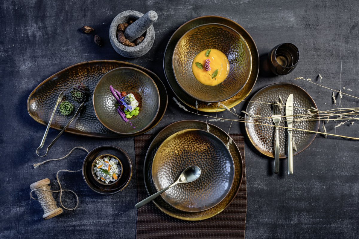 Porzellanserie "Rusty" Teller tief Ø22cm (2)