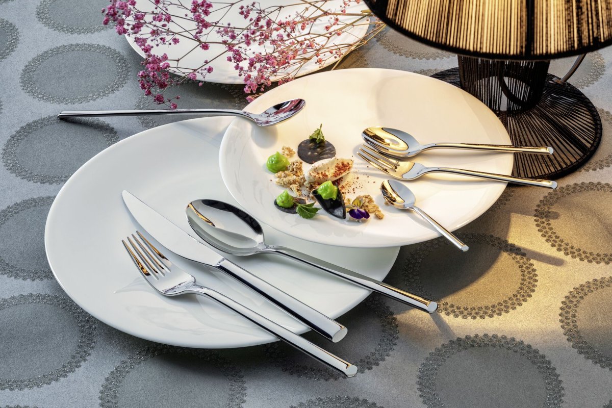 Porzellanserie Bone China "NEVE" Teller flach Ø21,5cm (2)