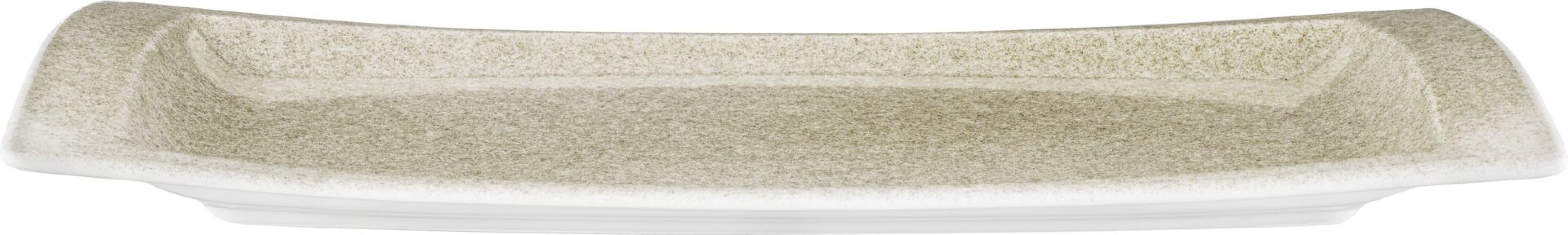 Porzellanserie "Shine" Sahara Platte flach eckig, 36x18cm (1)