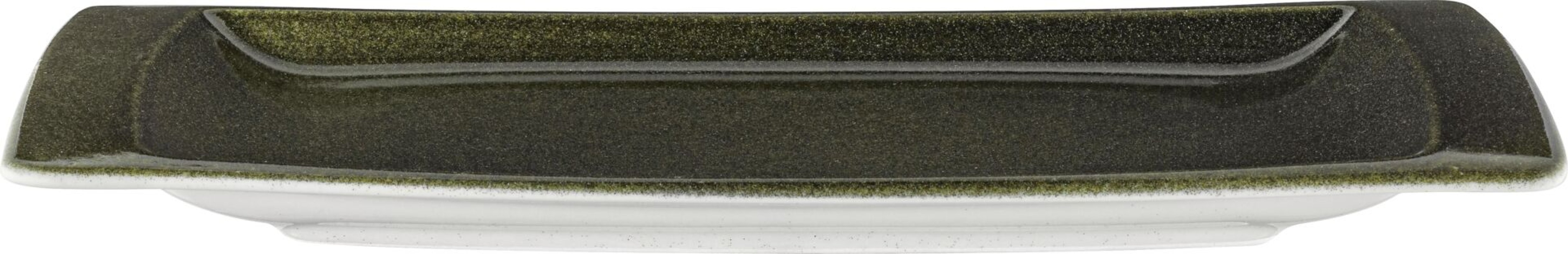 Porzellanserie "Shine" Jungle Platte flach eckig 28x4,5cm (1)