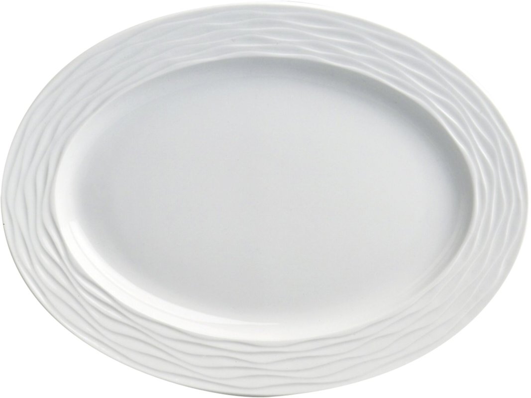 Hotelporzellan "Curved" Platte oval, 28 cm (1)