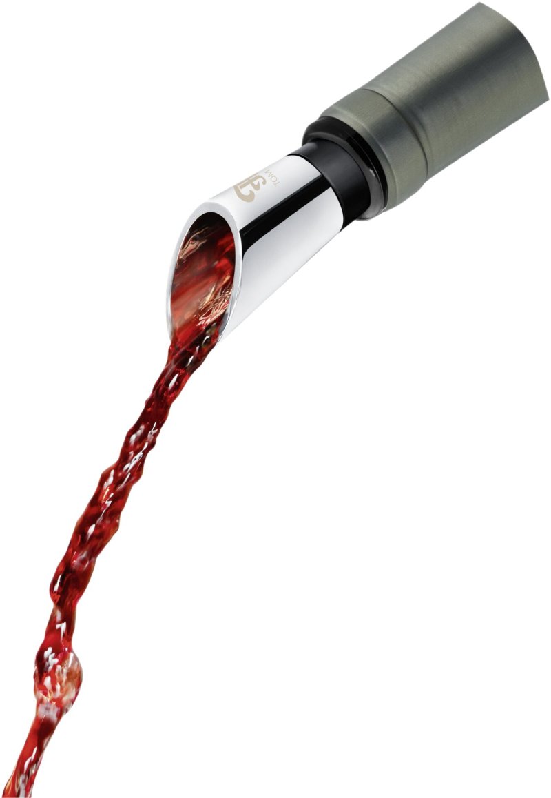 Weinausgießer Edelstahl Silber (2)