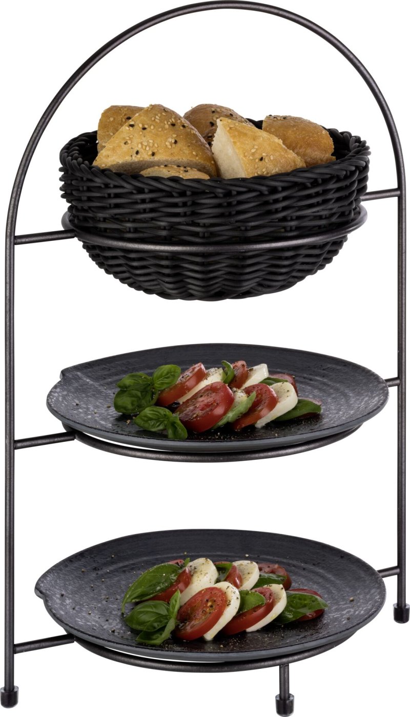 Serviergestell "Industrial" aus Edelstahl für 3 Teller (2)