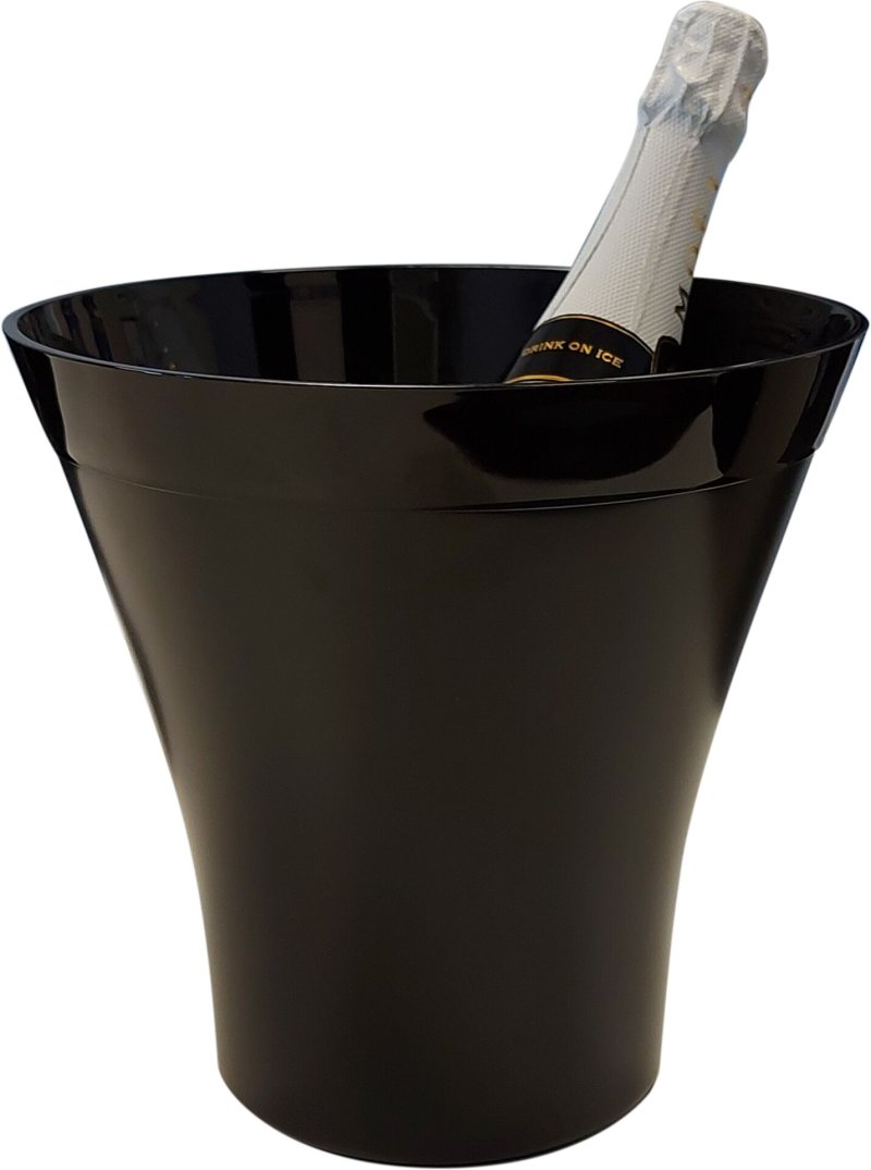 Flaschenkühler konisch SAN schwarz (1)