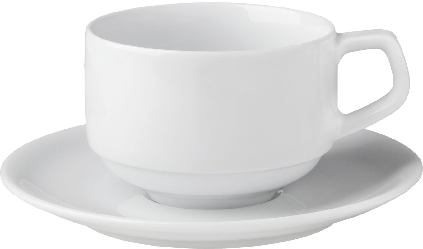 Hotelporzellan "Rotondo" Tasse stapelbar Kaffee obere (1)