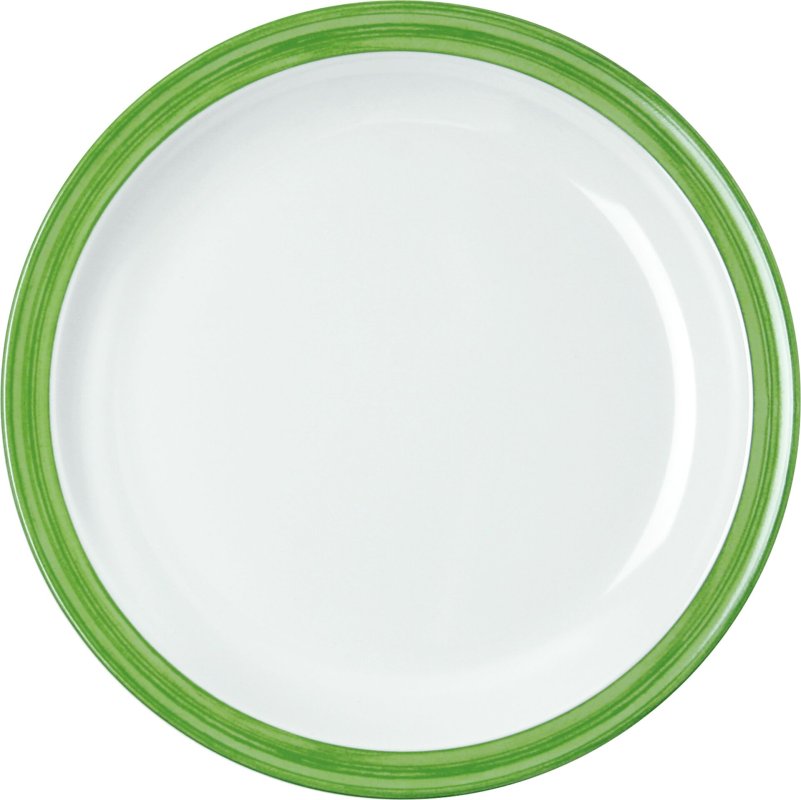 Teller flach "Colour" Ø23,5cm Melamin  grün (1)