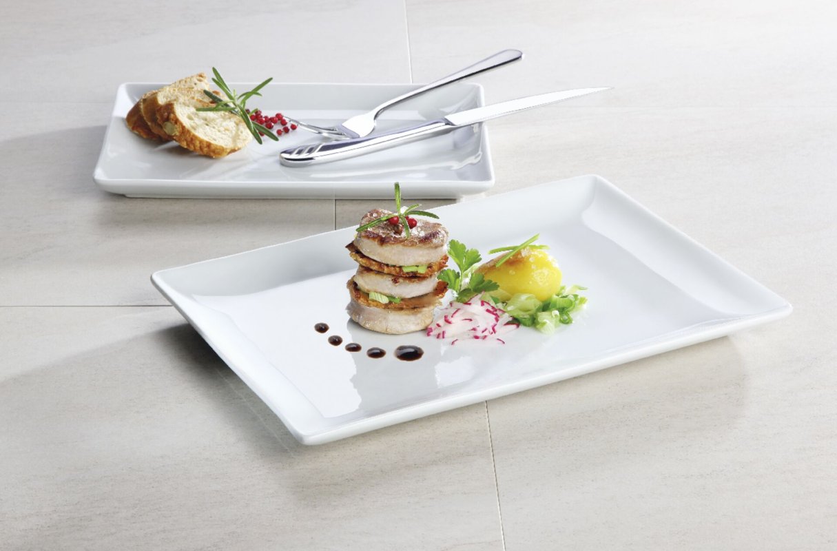 Teller rechteckig "Scoup" 25 x 17 cm (1)