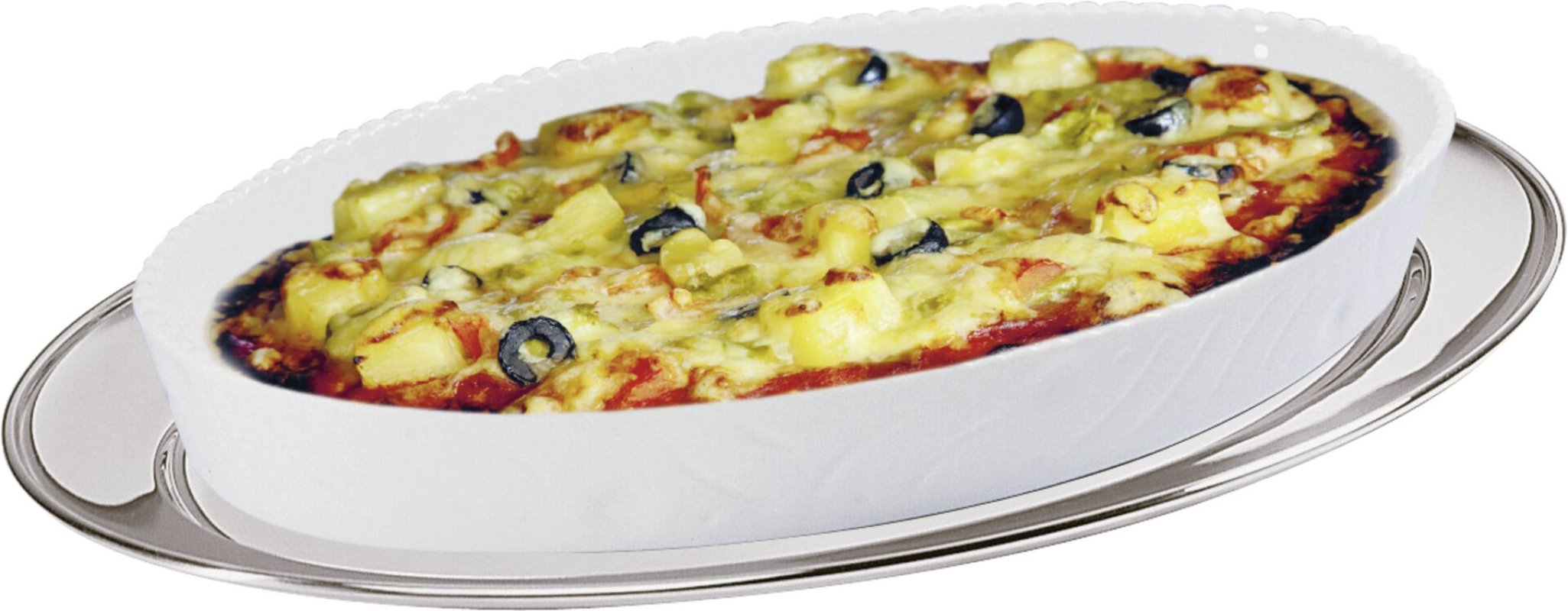 Bratenplatte/Servierplatte oval 30x22cm (3)