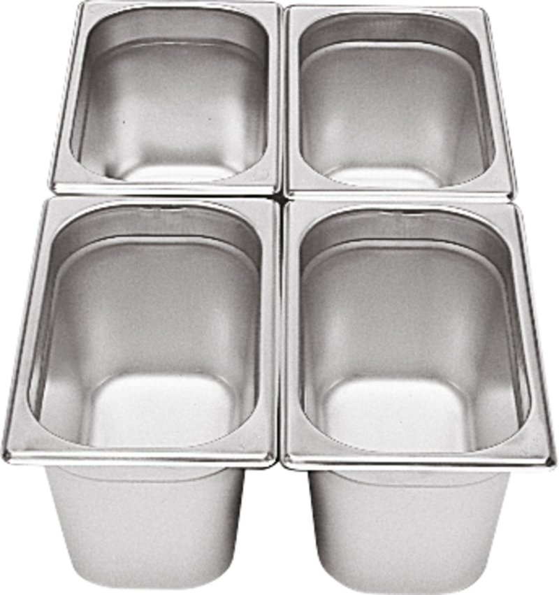 GN-Behälter 1/4 Edelstahl 150mm (3)